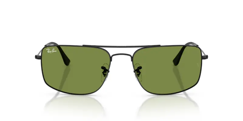 Unisex Ray - Ban RB3779 EXPLORER 3 002/4E Occhiali da sole Metallo Nero Verde Squadrata Normale miniatura 3
