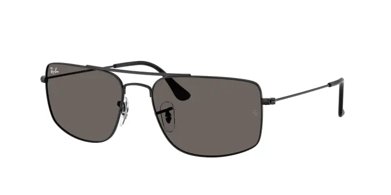 Unisex Ray - Ban RB3779 EXPLORER 3 002/B1 Occhiali da sole Metallo Nero Grigio Squadrata Normale