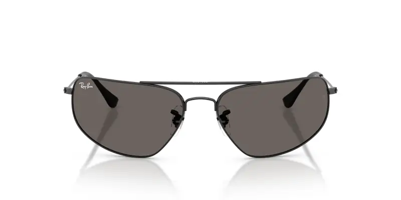 Unisex Ray - Ban RB3780 002/B1 Occhiali da sole Metallo Nero Grigio Squadrata Normale miniatura 3