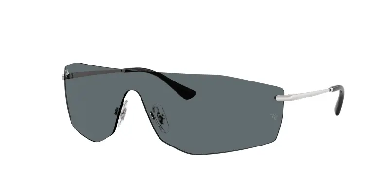 Unisex Ray - Ban RB3781 003/87 Occhiali da sole Metallo Argento Grigio Geometrica Normale