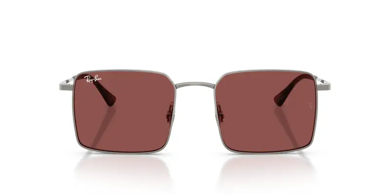 Unisex Ray - Ban RB3782 004/75 Occhiali da sole Metallo Grigio Viola Squadrata Normale miniatura 3