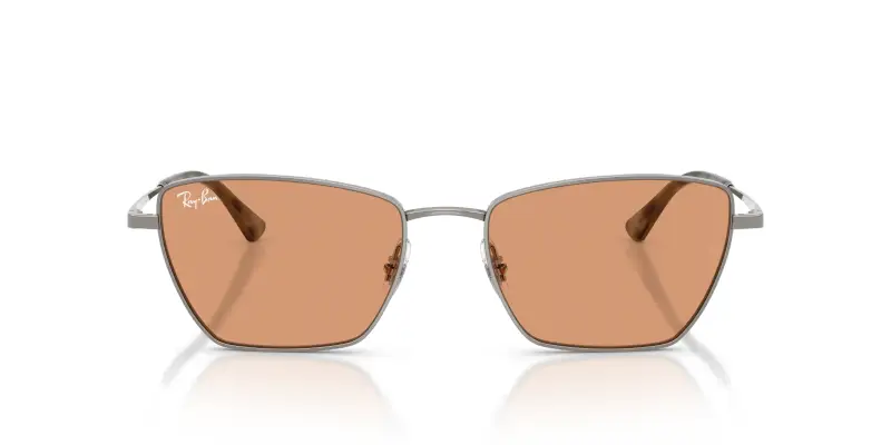Unisex Ray - Ban RB3783 004/7 Occhiali da sole Metallo Grigio Arancione Geometrica Normale miniatura 3