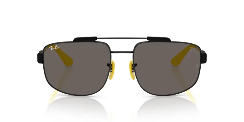 Unisex Ray - Ban RB3789M F137B1 Occhiali da sole Metallo Nero Grigio Squadrata Normale miniatura 3