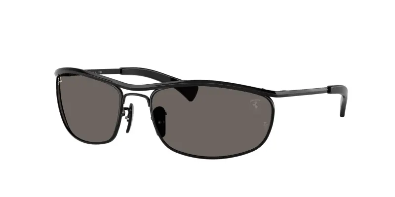 Unisex Ray - Ban RB3819M F117B1 Occhiali da sole Metallo Nero Grigio Rotonda Normale