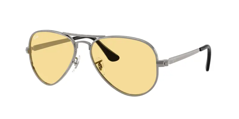 Unisex Ray - Ban RB3925 AVIATOR MAX 004/R6 Occhiali da sole Metallo Grigio Giallo Pilot Normale