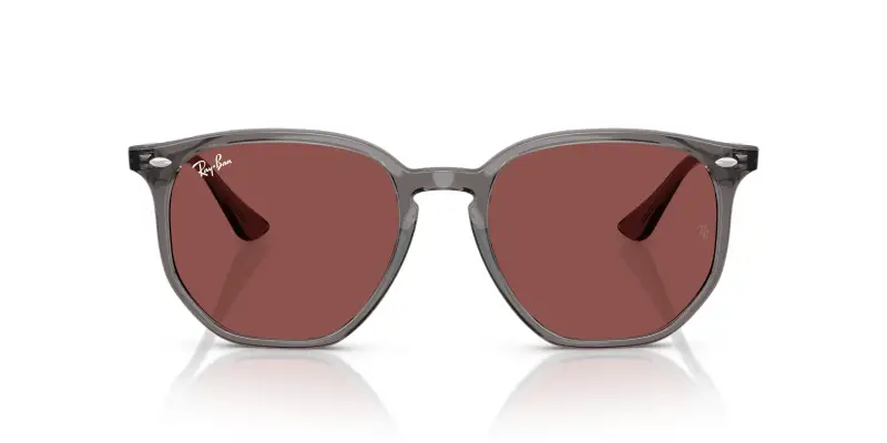 Unisex Ray - Ban RB4306 687375 Occhiali da sole Acetato Grigio Viola Geometrica Normale miniatura 3