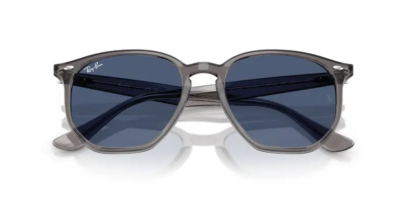 Unisex Ray - Ban RB4306 687380 Occhiali da sole Acetato Grigio Blu Geometrica Normale miniatura 2