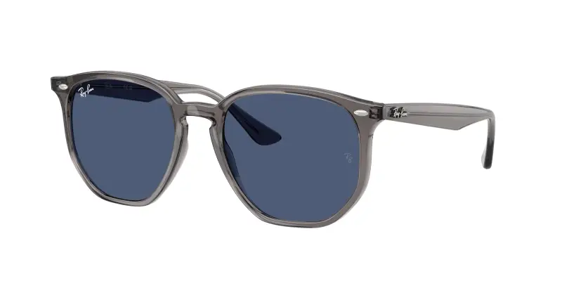 Unisex Ray - Ban RB4306 687380 Occhiali da sole Acetato Grigio Blu Geometrica Normale