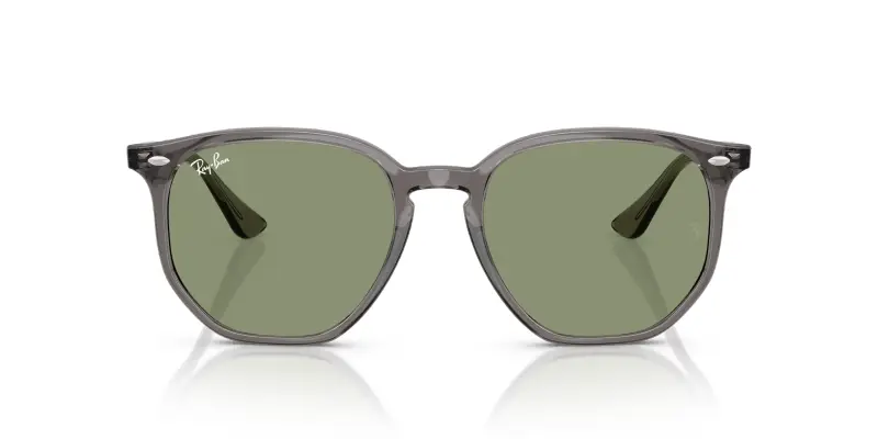 Unisex Ray - Ban RB4306 687382 Occhiali da sole Acetato Grigio Verde Geometrica Normale miniatura 3