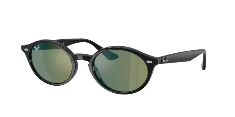 Unisex Ray - Ban RB4315 601/68 Occhiali da sole Nylon Nero Rotonda Normale