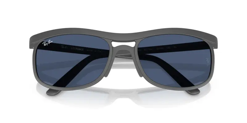 Unisex Ray - Ban RB4452 601780 Occhiali da sole Peek Grigio Blu Squadrata Normale miniatura 2
