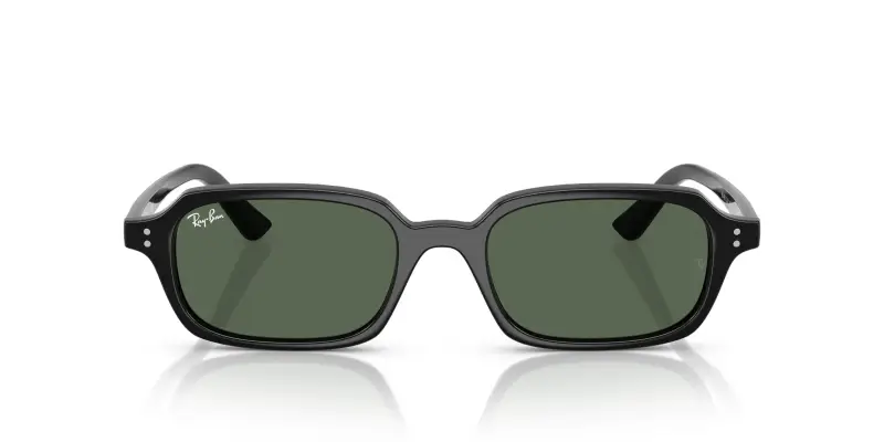 Unisex Ray - Ban RB4455 ZURI 667771 Occhiali da sole Iniettato Nero Verde Pillow Normale miniatura 3