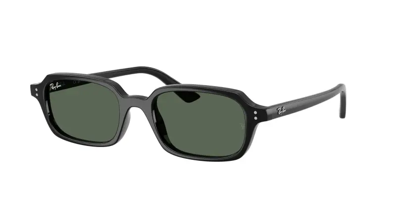 Unisex Ray - Ban RB4455 ZURI 667771 Occhiali da sole Iniettato Nero Verde Pillow Normale
