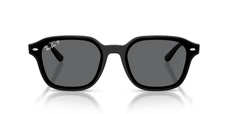 Unisex Ray - Ban RB4458D 601/81 Occhiali da sole Nylon Nero Grigio Squadrata Polarizzata miniatura 3