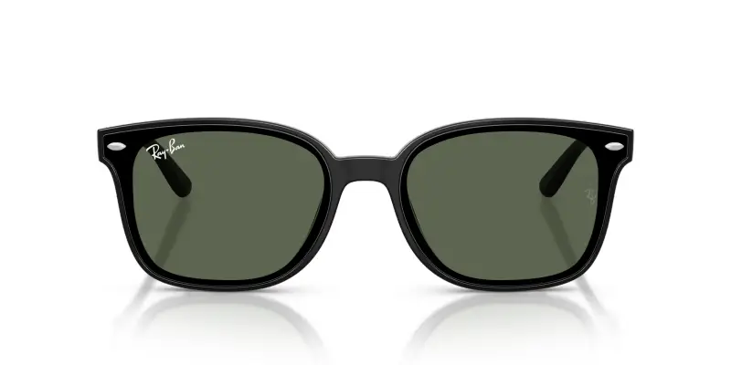 Unisex Ray - Ban RB4461D 601/71 Occhiali da sole Nylon Nero Verde Squadrata Normale miniatura 3
