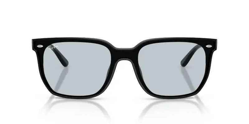 Unisex Ray - Ban RB4466D 601/72 Occhiali da sole Nylon Nero Blu Squadrata Normale miniatura 3