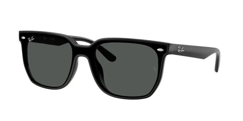Unisex Ray - Ban RB4466D 601/87 Occhiali da sole Nylon Nero Grigio Squadrata Normale