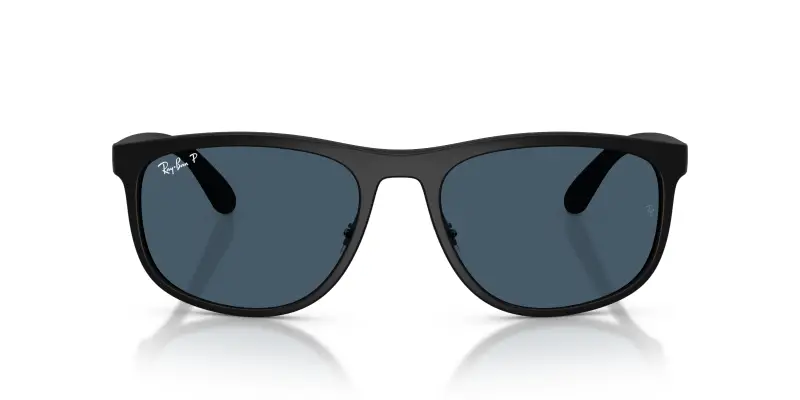 Unisex Ray - Ban RB4468 601S1C Occhiali da sole Peek Nero Squadrata Polarizzata miniatura 3