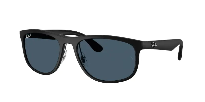 Unisex Ray - Ban RB4468 601S1C Occhiali da sole Peek Nero Squadrata Polarizzata