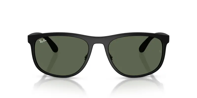 Unisex Ray - Ban RB4468 601S71 Occhiali da sole Peek Nero Verde Squadrata Normale miniatura 3