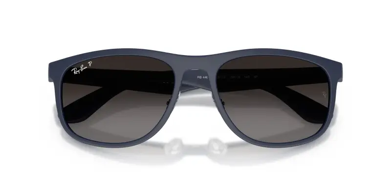 Unisex Ray - Ban RB4468 6331T3 Occhiali da sole Peek Blu Grigio Squadrata Polarizzata miniatura 2