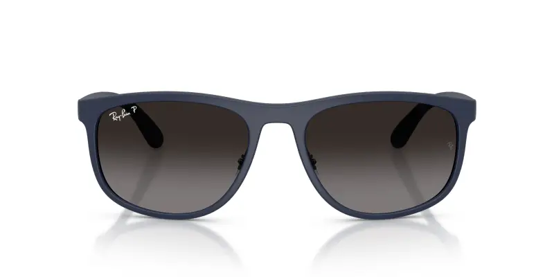 Unisex Ray - Ban RB4468 6331T3 Occhiali da sole Peek Blu Grigio Squadrata Polarizzata miniatura 3