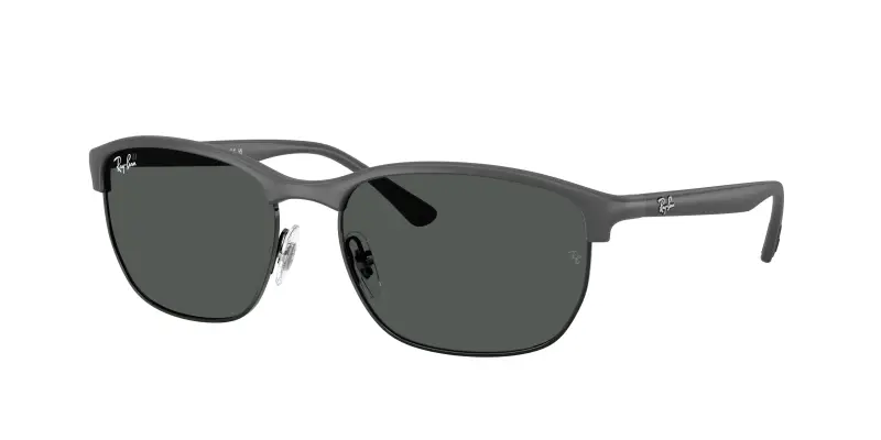 Unisex Ray - Ban RB4469 601787 Occhiali da sole Peek Grigio Grigio Squadrata Normale