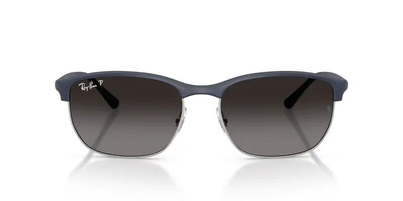 Unisex Ray - Ban RB4469 6331T3 Occhiali da sole Peek Blu Grigio Squadrata Polarizzata miniatura 3