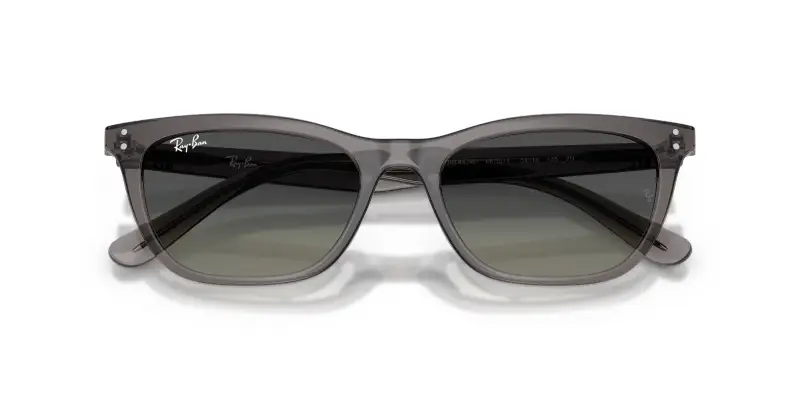 Unisex Ray - Ban RB4474D 667511 Occhiali da sole Acetato Grigio Grigio Geometrica Normale Sfumato miniatura 2