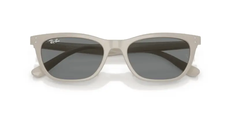 Unisex Ray - Ban RB4474D 685887 Occhiali da sole Acetato Beige Grigio Geometrica Normale miniatura 2