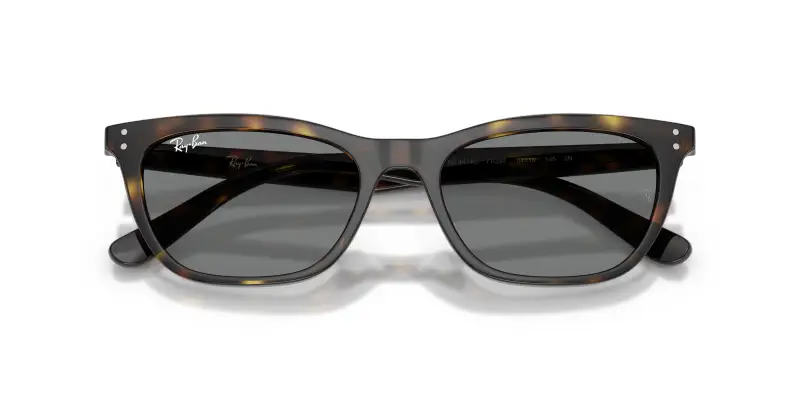 Unisex Ray - Ban RB4474D 710/87 Occhiali da sole Acetato Tartaruga Grigio Geometrica Normale miniatura 2
