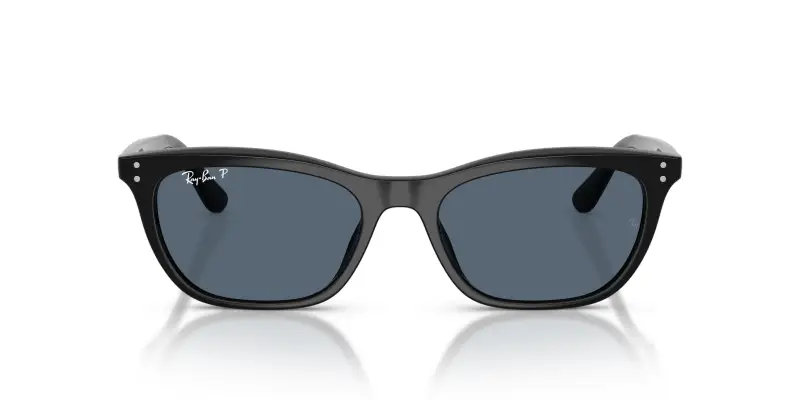 Unisex Ray - Ban RB4474D 901/2V Occhiali da sole Acetato Nero Blu Geometrica Polarizzata miniatura 3