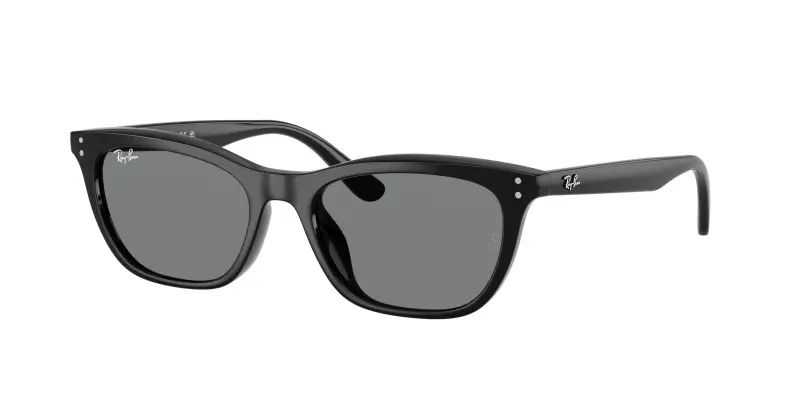 Unisex Ray - Ban RB4474D 901/87 Occhiali da sole Acetato Nero Grigio Geometrica Normale