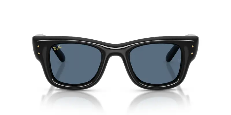 Unisex Ray - Ban RB4940 WAYFARER PUFFER 601/80 Occhiali da sole Nylon Nero Blu Squadrata Normale miniatura 3