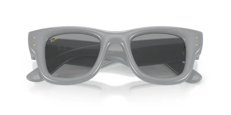 Unisex Ray - Ban RB4940 WAYFARER PUFFER 6876/1 Occhiali da sole Nylon Grigio Grigio Squadrata Normale miniatura 2