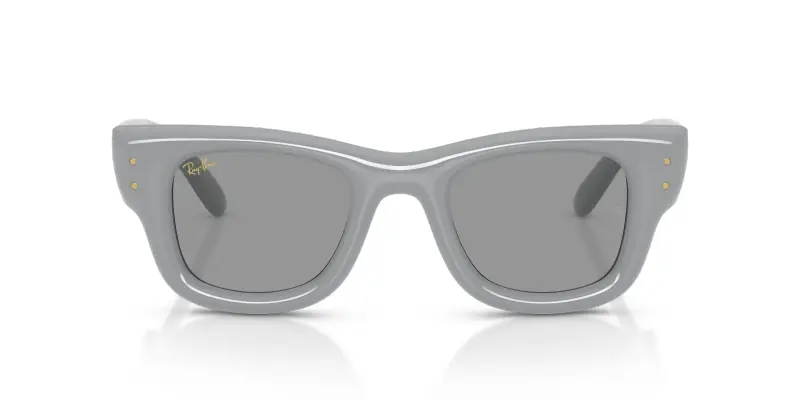 Unisex Ray - Ban RB4940 WAYFARER PUFFER 6876/1 Occhiali da sole Nylon Grigio Grigio Squadrata Normale miniatura 3