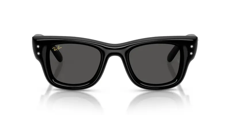 Unisex Ray - Ban RB4940B WAYFARER PUFFER 686487 Occhiali da sole Nylon Nero Squadrata Normale miniatura 3