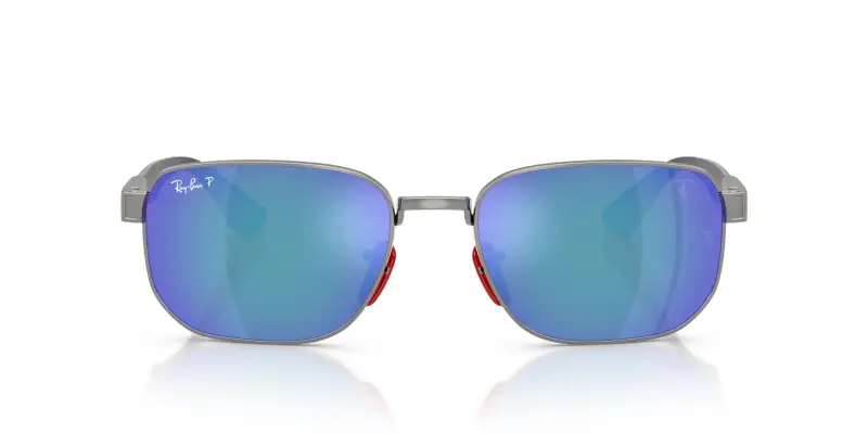 Unisex Ray - Ban RB8329M F0014L Occhiali da sole Metallo Grigio Grigio Geometrica Polarizzata miniatura 3