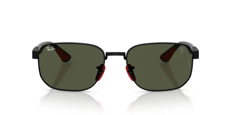 Unisex Ray - Ban RB8329M F00231 Occhiali da sole Metallo Nero Verde Geometrica Normale miniatura 3
