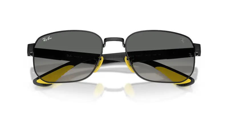 Unisex Ray - Ban RB8329M F12071 Occhiali da sole Metallo Nero Grigio Geometrica Normale Sfumato miniatura 2