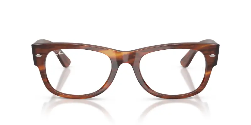 Unisex Ray - Ban RX0832V MEGA WAYFARER II 2144 Montature da vista Acetato Marrone Trasparente Squadrata Normale miniatura 3