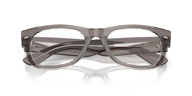 Unisex Ray - Ban RX0832V MEGA WAYFARER II 8111 Montature da vista Acetato Grigio Trasparente Squadrata Normale miniatura 2
