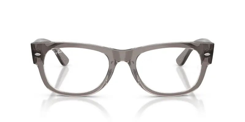 Unisex Ray - Ban RX0832V MEGA WAYFARER II 8111 Montature da vista Acetato Grigio Trasparente Squadrata Normale miniatura 3