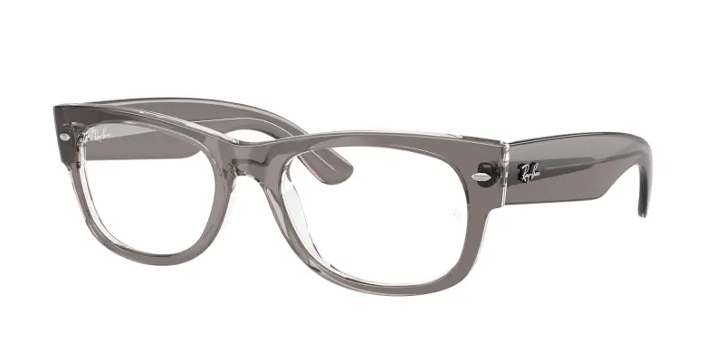 Unisex Ray - Ban RX0832V MEGA WAYFARER II 8111 Montature da vista Acetato Grigio Trasparente Squadrata Normale