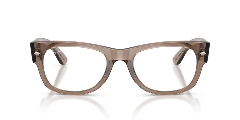 Unisex Ray - Ban RX0832V MEGA WAYFARER II 8457 Montature da vista Acetato Marrone Trasparente Squadrata Normale miniatura 3