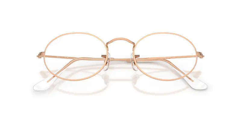 Unisex Ray - Ban RX3547V OVAL 3094 Montature da vista Metallo Oro Trasparente Rotonda Normale miniatura 2