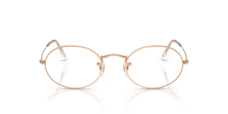 Unisex Ray - Ban RX3547V OVAL 3094 Montature da vista Metallo Oro Trasparente Rotonda Normale miniatura 3