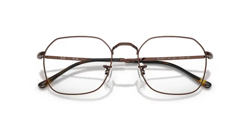 Unisex Ray - Ban RX3694V JIM 2511 Montature da vista Metallo Marrone Trasparente Geometrica Normale miniatura 2
