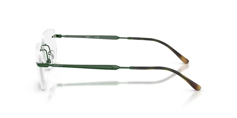Unisex Ray - Ban RX3768V 3204 Montature da vista Metallo Verde Trasparente Geometrica Normale miniatura 3
