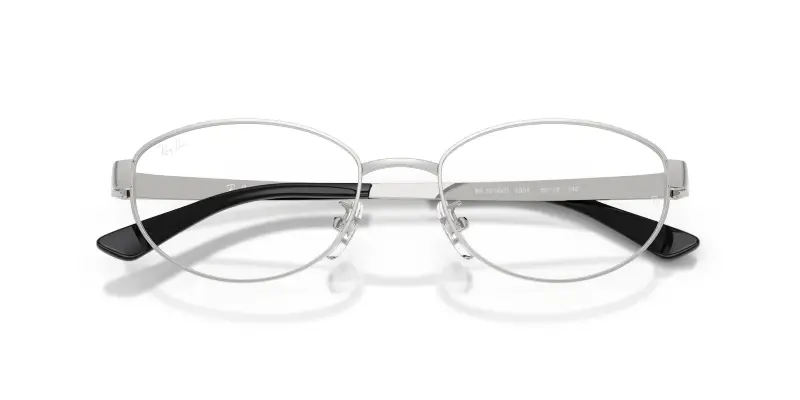 Unisex Ray - Ban RX3774VD 2501 Montature da vista Metallo Argento Trasparente Rotonda Normale miniatura 2